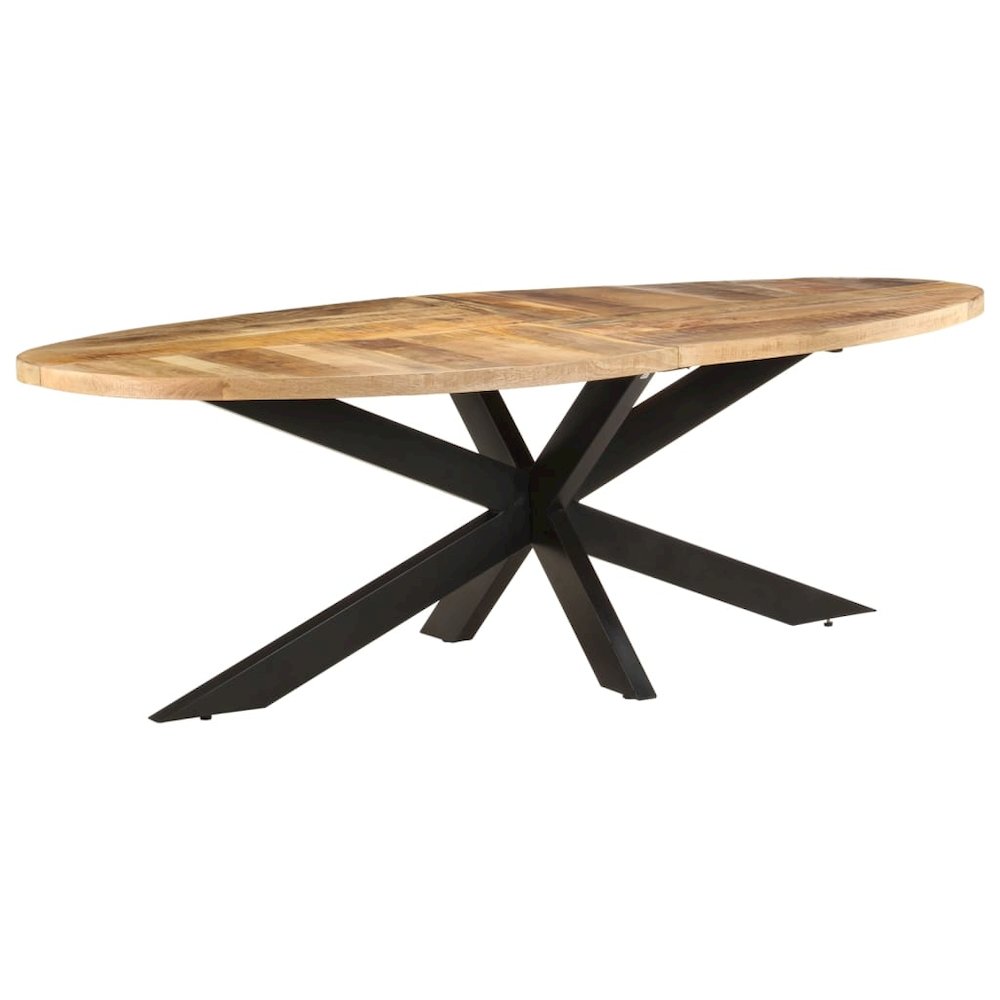 Dining Table 94.5"x39.4"x29.5" Rough Mango Wood