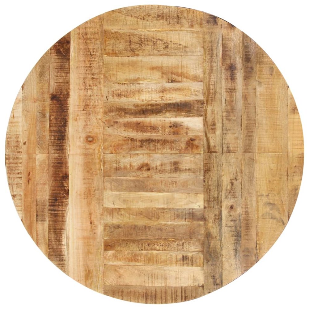 Dining Table Round 68.9"x29.5" Rough Mango Wood