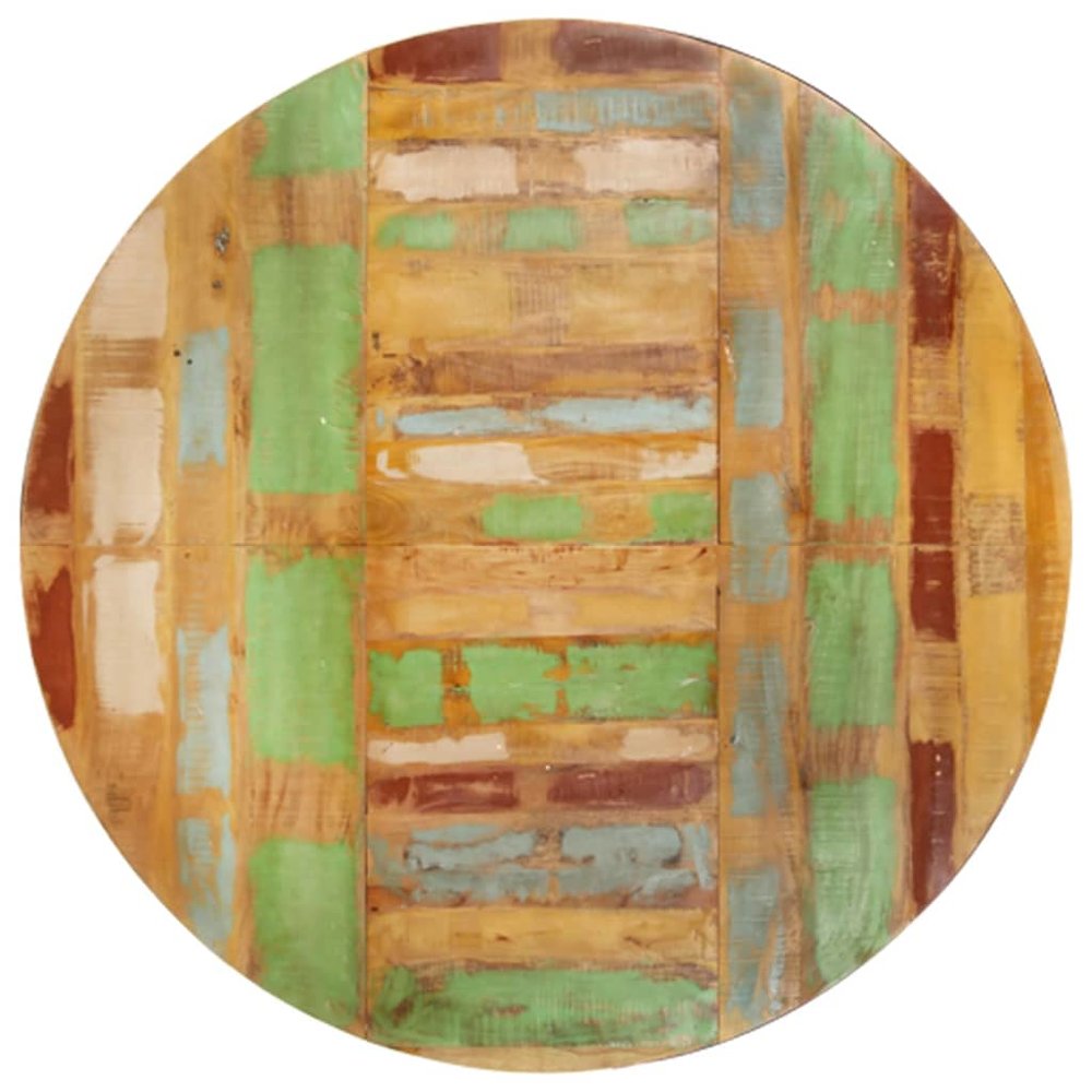 Dining Table Round 68.9"x29.5" Solid Reclaimed Wood