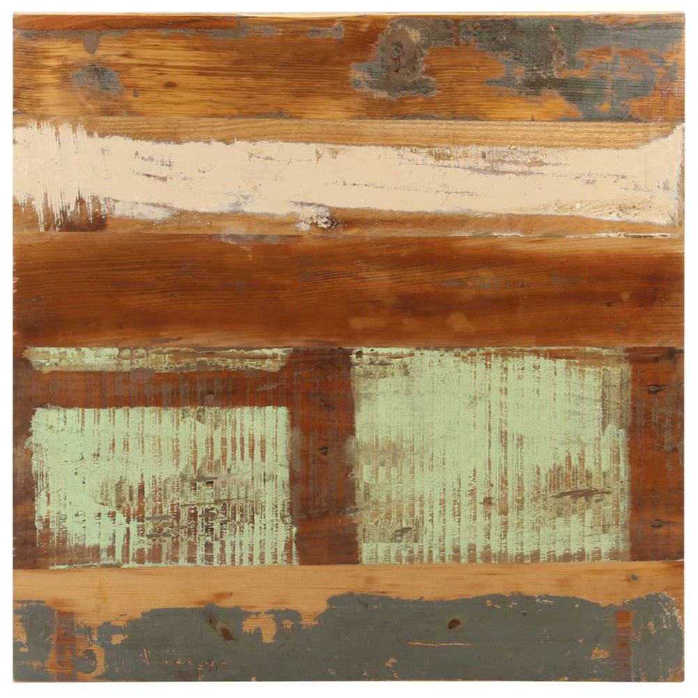 vidaXL Bistro Table Square 19.7"x19.7"x29.5" Solid Reclaimed Wood