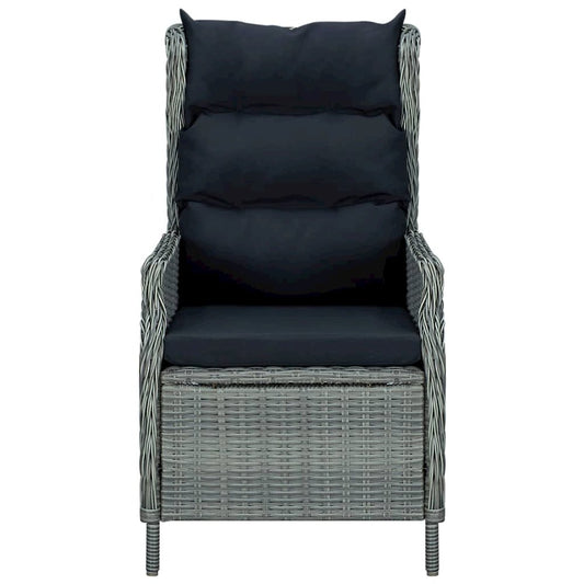 Garden Chair Light Grey Round PE rattan Standard Garden Chair