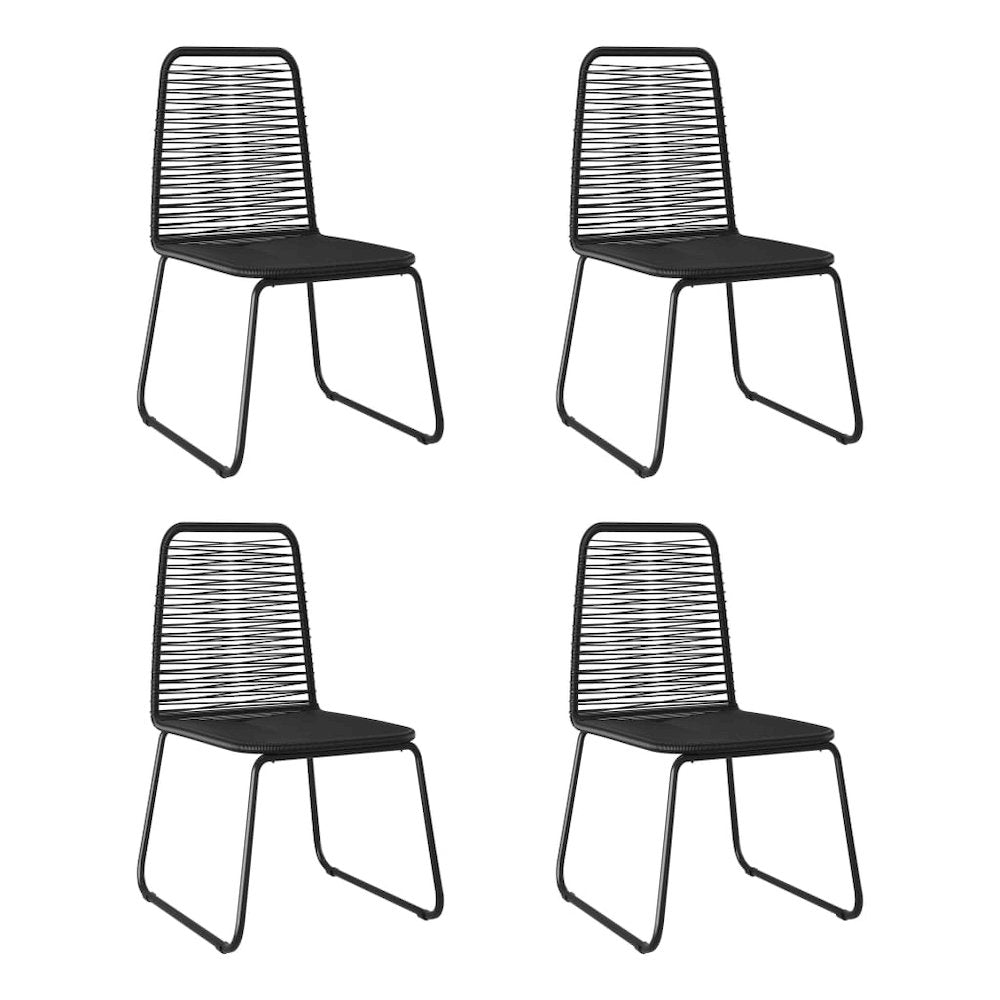Dining Chair Set of 4 Black