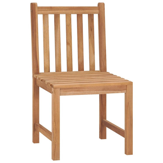 Garden Chair Set of 2 Natural Teak Teak hardwood Standard