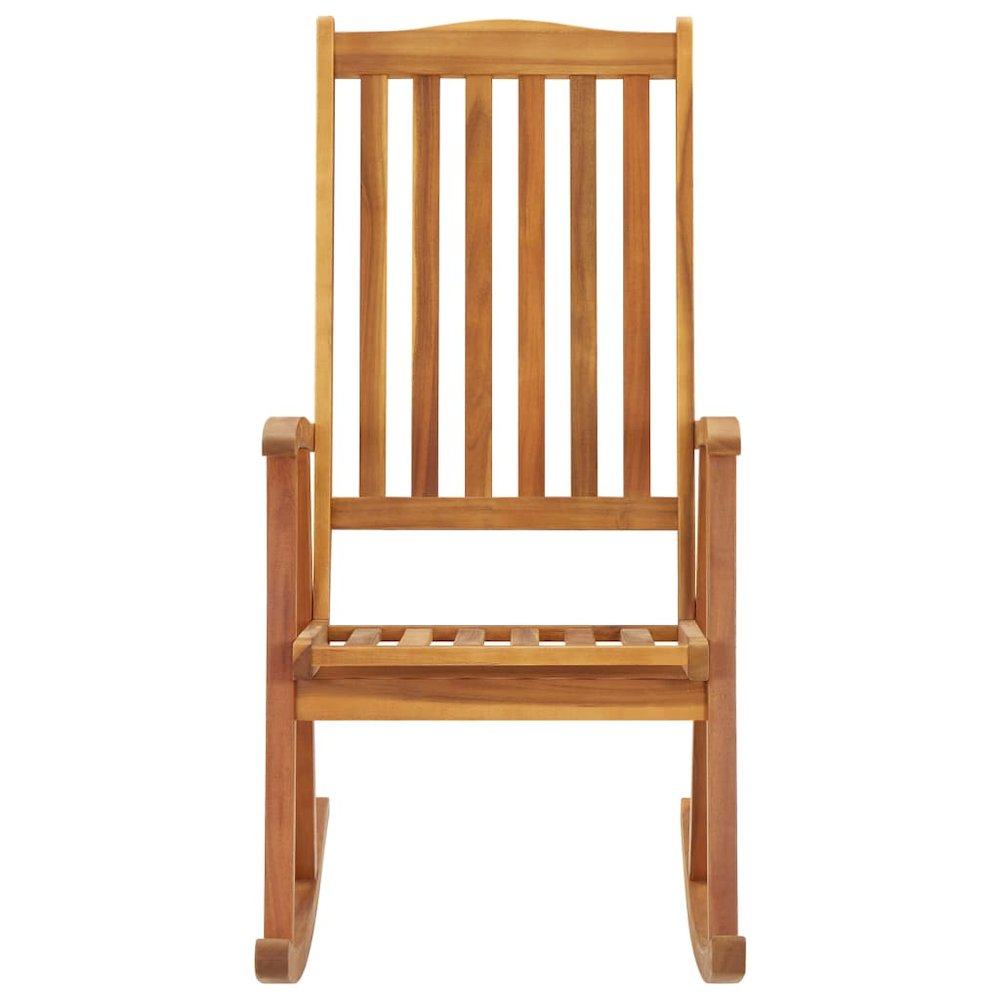 vidaXL Rocking Chair with Cushions Solid Acacia Wood 4179