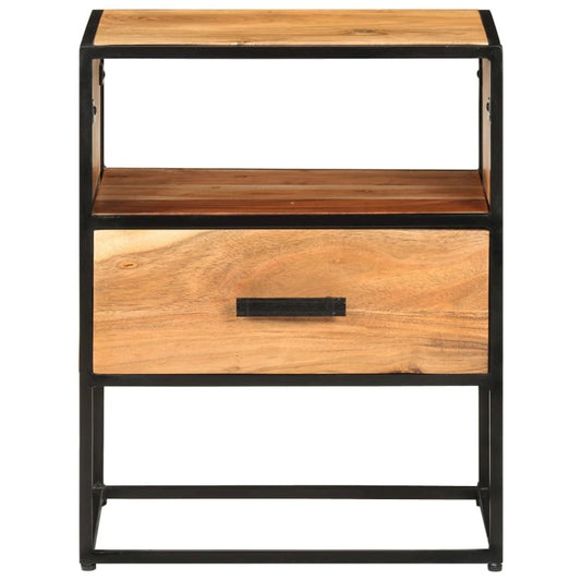 Bed Cabinet Natural brown, black