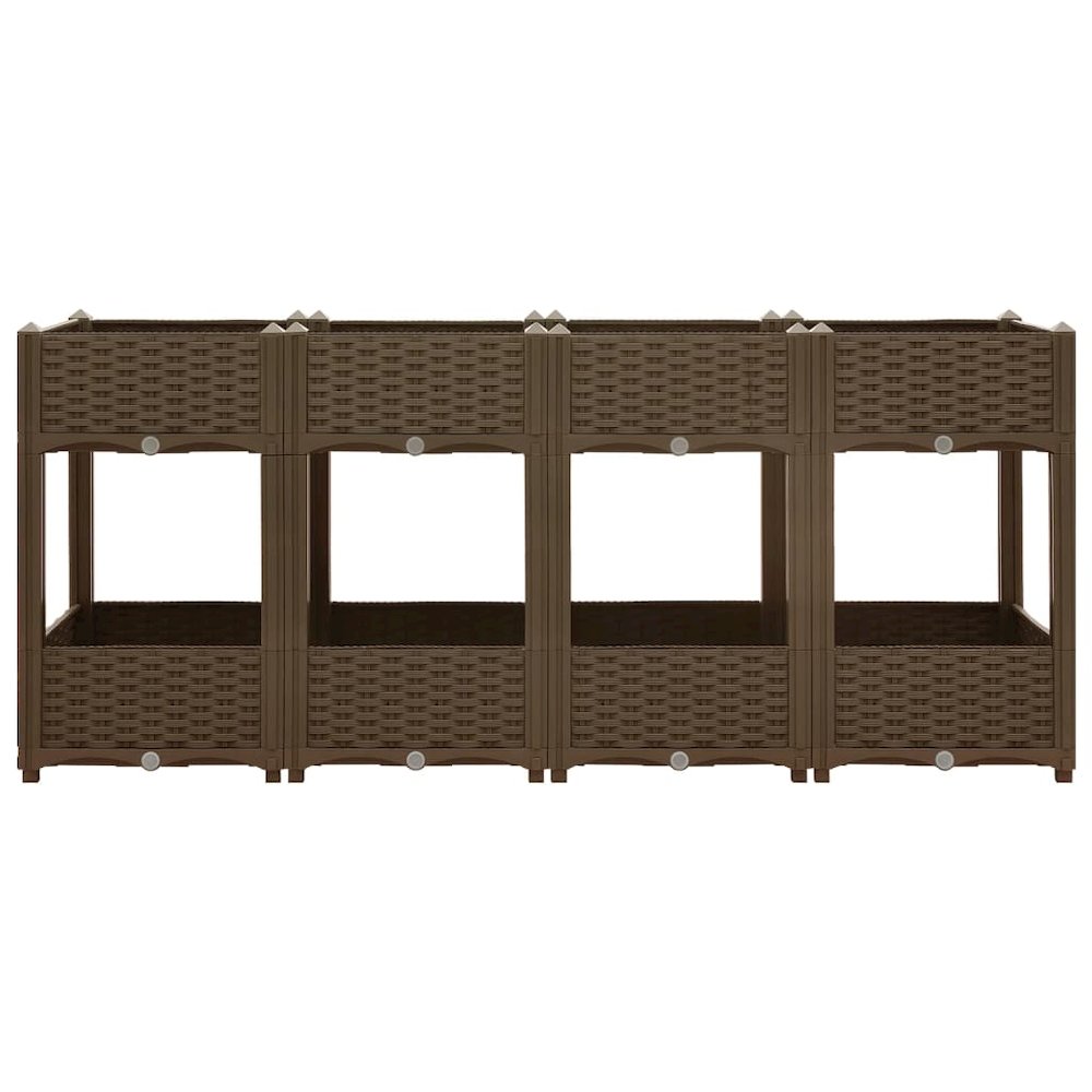 vidaXL Raised Bed 63"x15.7"x28" Polypropylene, 316522