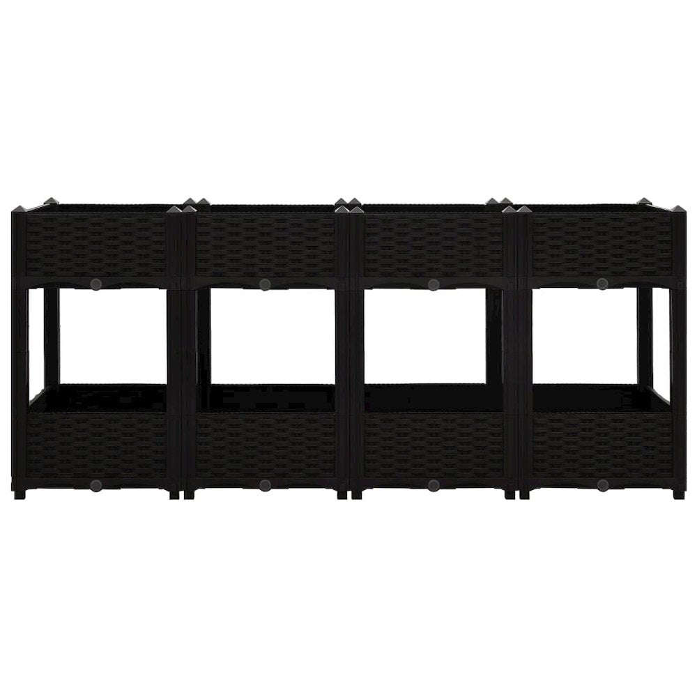 vidaXL Raised Bed 63"x15.7"x28" Polypropylene, 316537