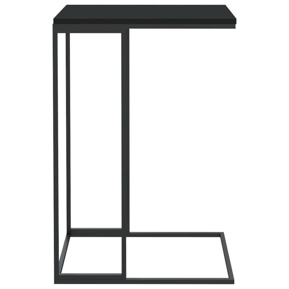 Side Table Black 15.7"x11.8"x23.2" Engineered Wood