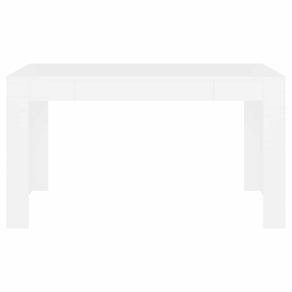 Dining Table White 55.1"x29.3"x29.9" Engineered Wood