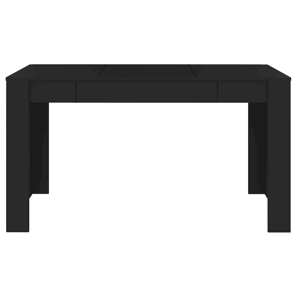 Dining Table Black 55.1"x29.3"x29.9" Engineered Wood