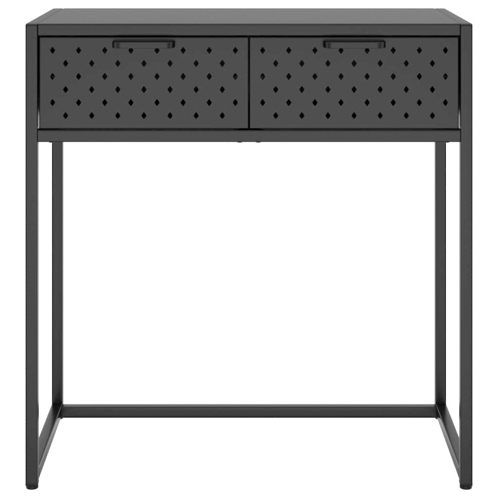vidaXL Console Table Anthracite 28.3"x13.8"x29.5" Steel