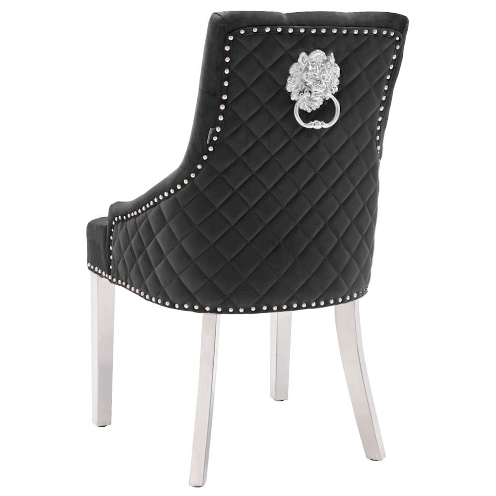 Dining Chair Black Velvet