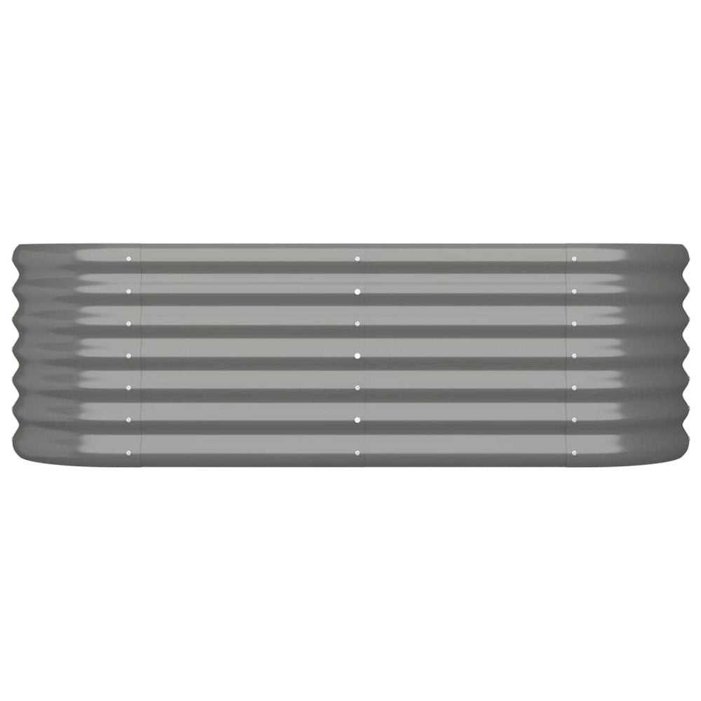 Garden Raised Bed Powder-coated Steel 44.9"x15.7"x14.2" Gray