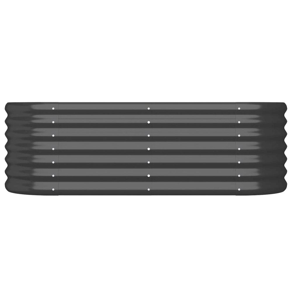 Garden Raised Bed Powder-coated Steel 44.9"x15.7"x14.2" Anthracite