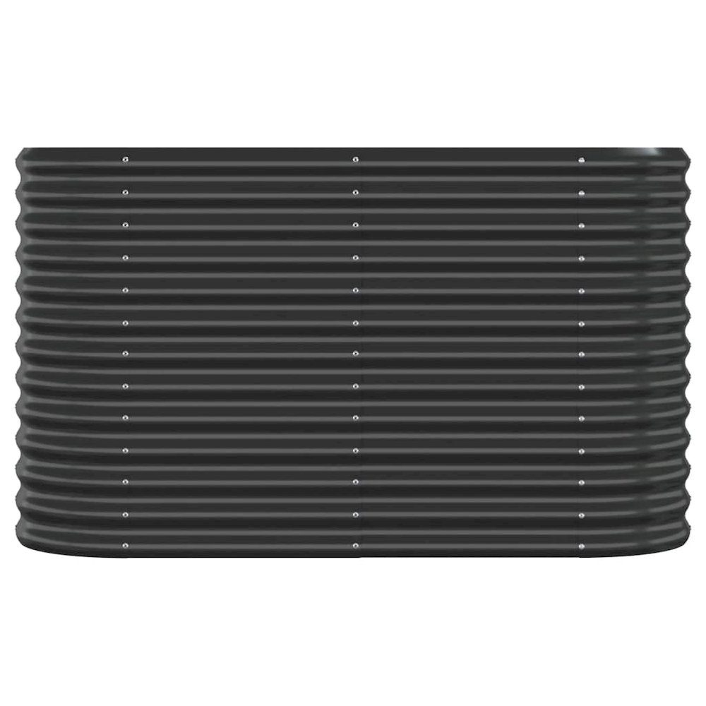 Garden Raised Bed Powder-coated Steel 44.9"x15.7"x26.8" Anthracite