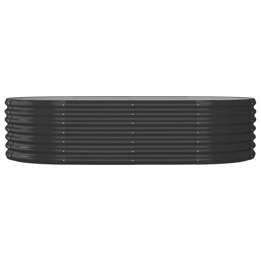 Garden Raised Bed Powder-coated Steel 59.8"x31.5"x14.2" Anthracite