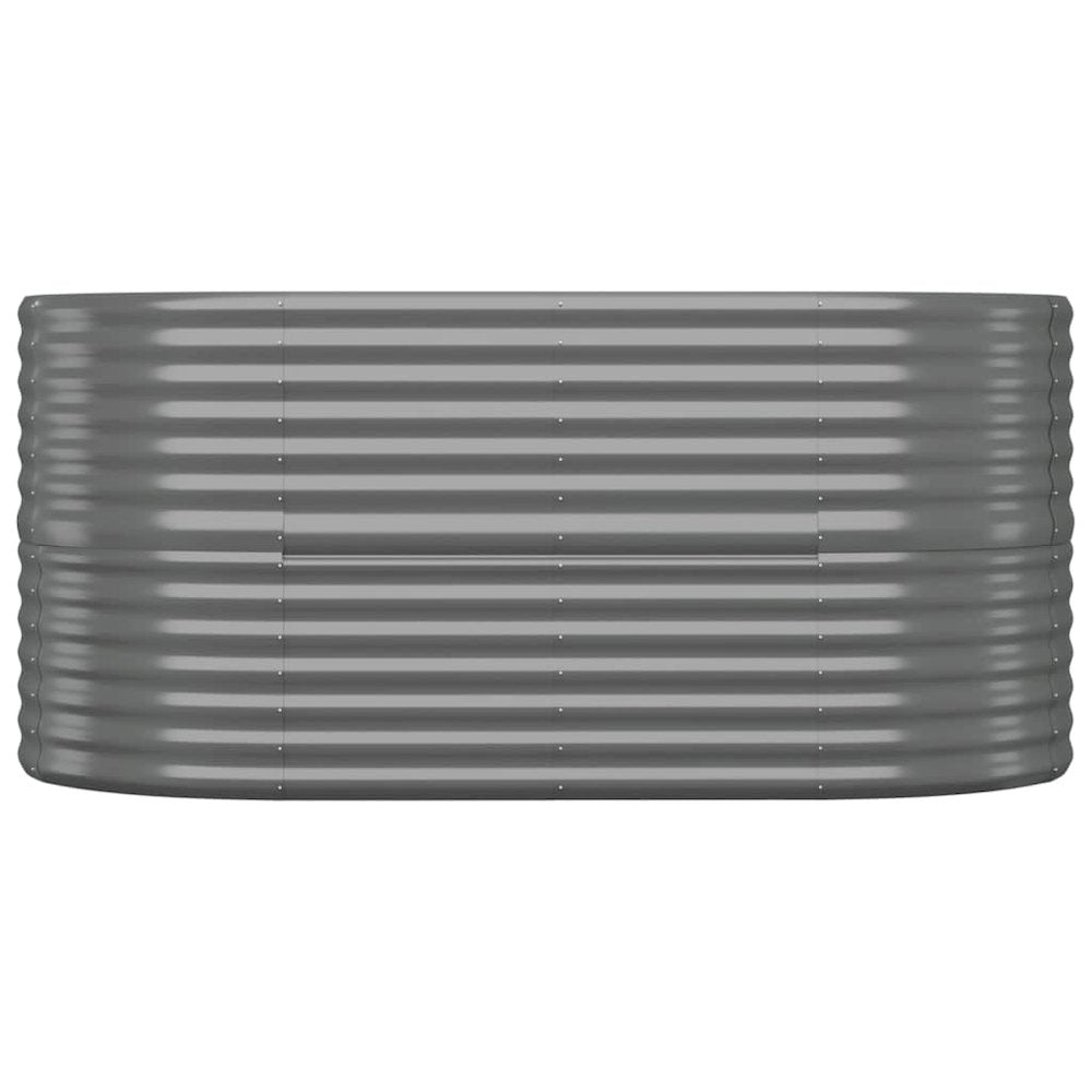 Garden Raised Bed Powder-coated Steel 59.8"x31.5"x26.8" Gray