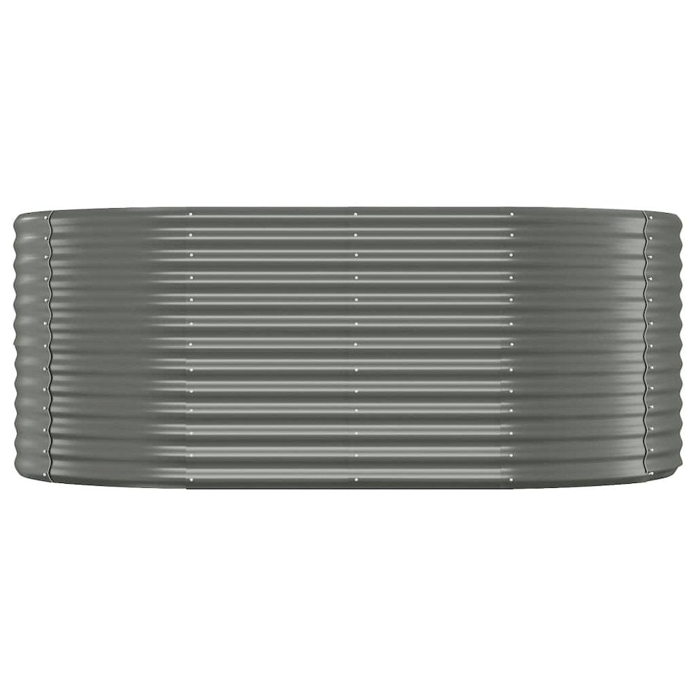 Garden Raised Bed Powder-coated Steel 68.9"x39.4"x26.8" Gray