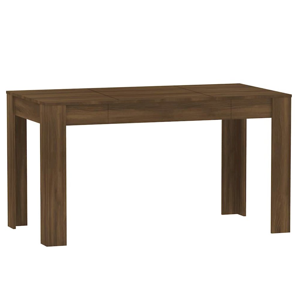 Dining Table Brown Oak 55.1"x29.3"x29.9" Engineered Wood