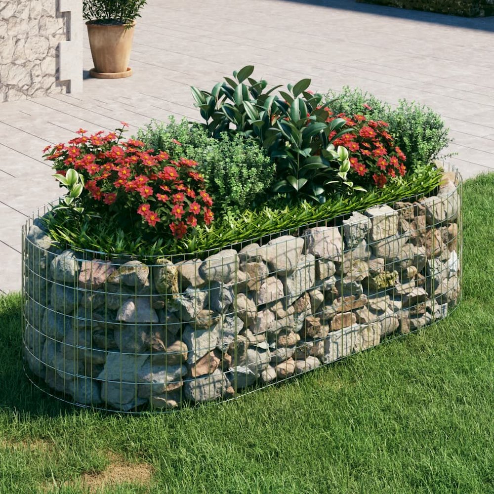 Gabion Raised Bed Galvanized Iron 78.7"x39.4"x19.7"