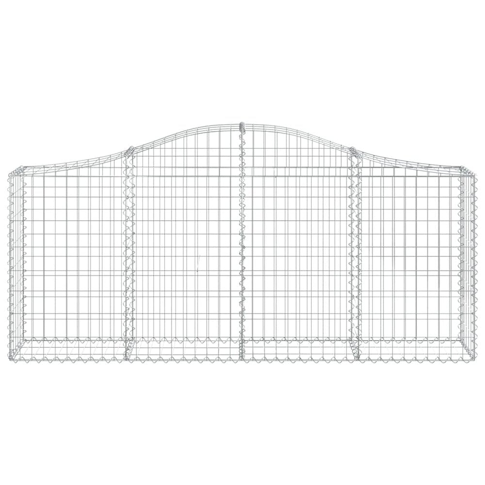 Arched Gabion Basket 78.7"x11.8"x31.5"/39.4" Galvanized Iron