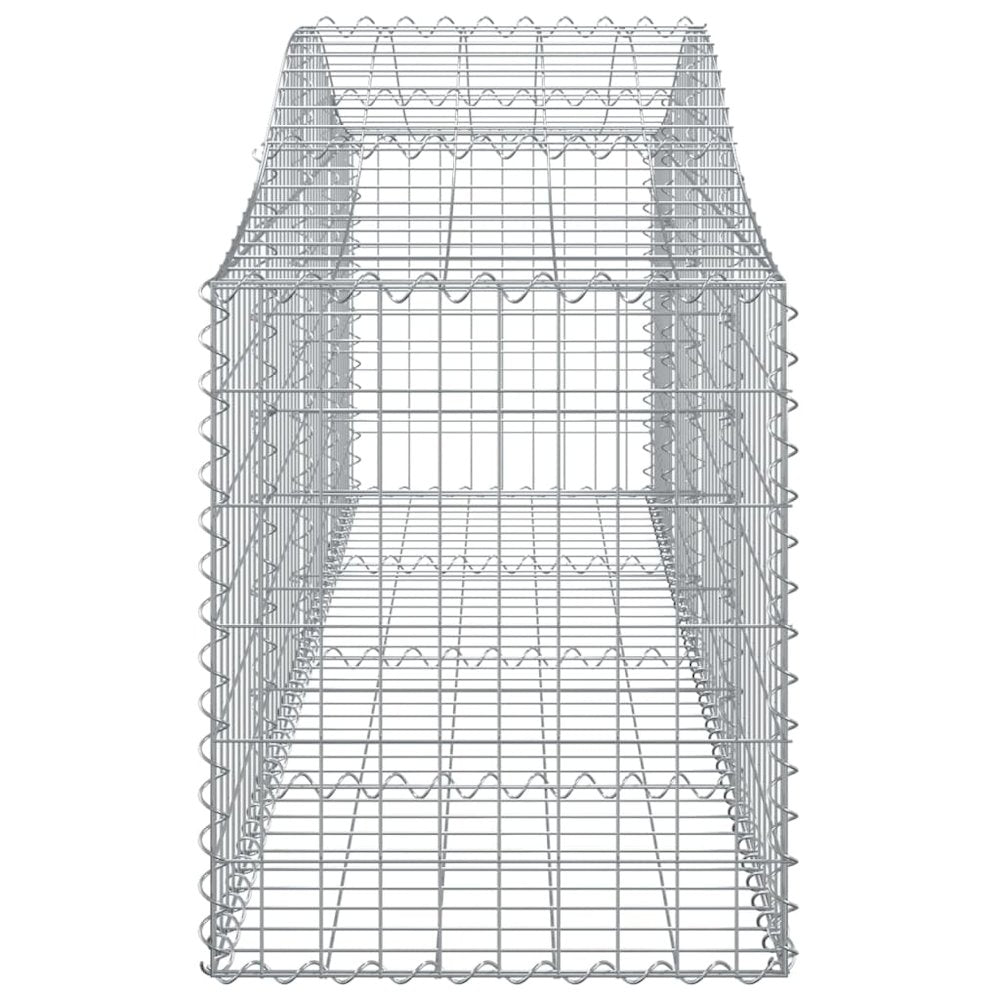 Arched Gabion Basket 78.7"x19.7"x23.6"/31.5" Galvanized Iron