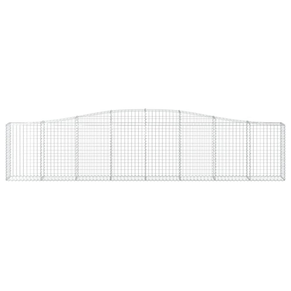 Arched Gabion Basket 157.5"x11.8"x31.5"/39.4" Galvanized Iron