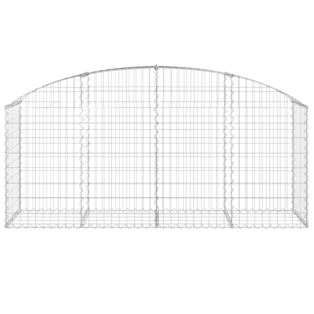Arched Gabion Basket 78.7"x19.7"x31.5"/39.4" Galvanized Iron