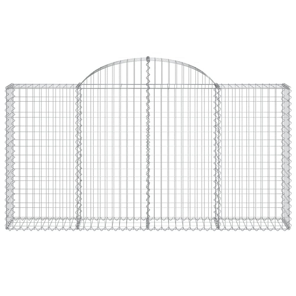 Arched Gabion Basket 78.7"x11.8"x39.4"/47.2" Galvanized Iron