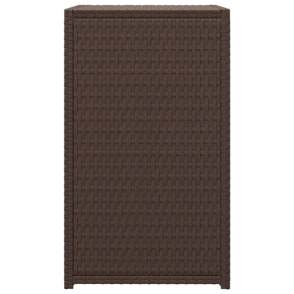 C Table Brown 15.7"x13.8"x23.6" Poly Rattan