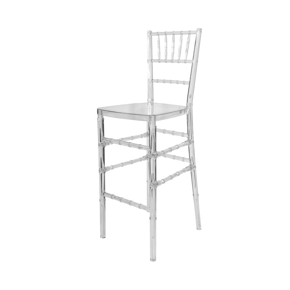 Commerical Seating Products Napleon Clear Barstool Chairs