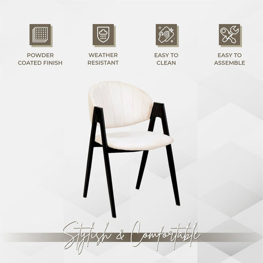 Savor Collection Modern Dining Chair in White