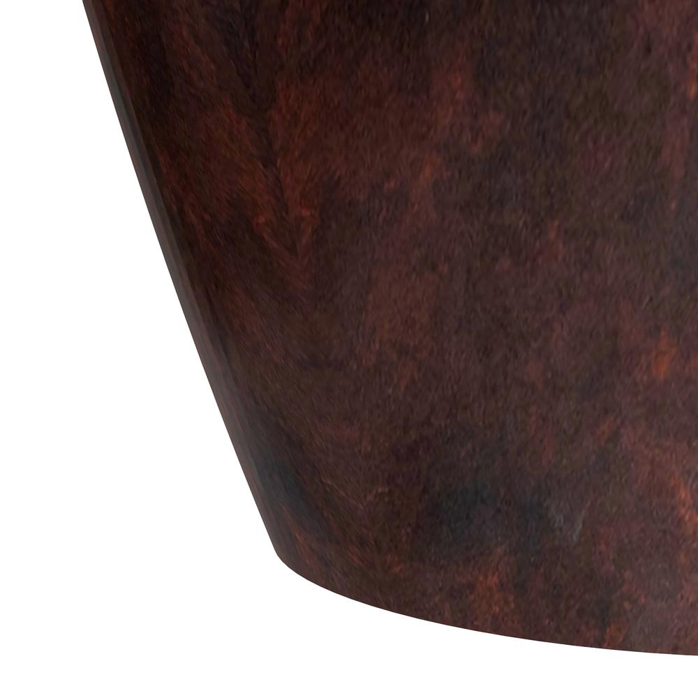 Petal Series Vase Shape Poly Stone Planter in Brown 30" Dia, 51" High