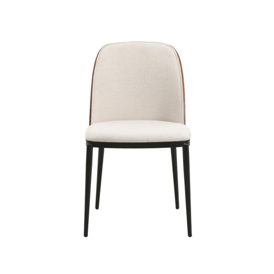 Dining Side Chair with Velvet Seat and Steel Frame Set of 2