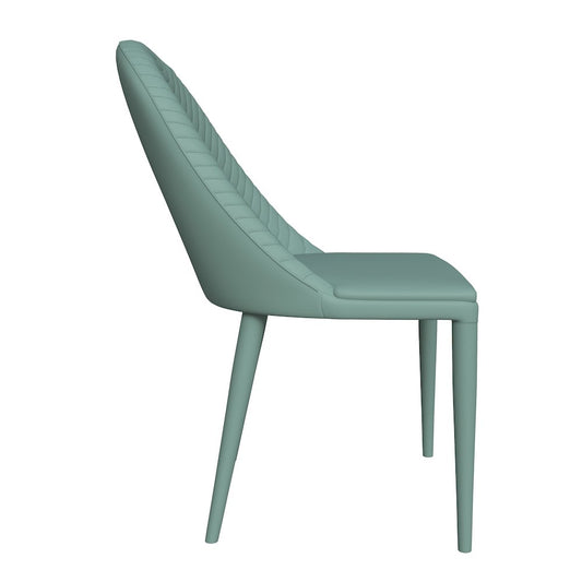 Seville Collection Modern Dining Chair in Green - Set of 4