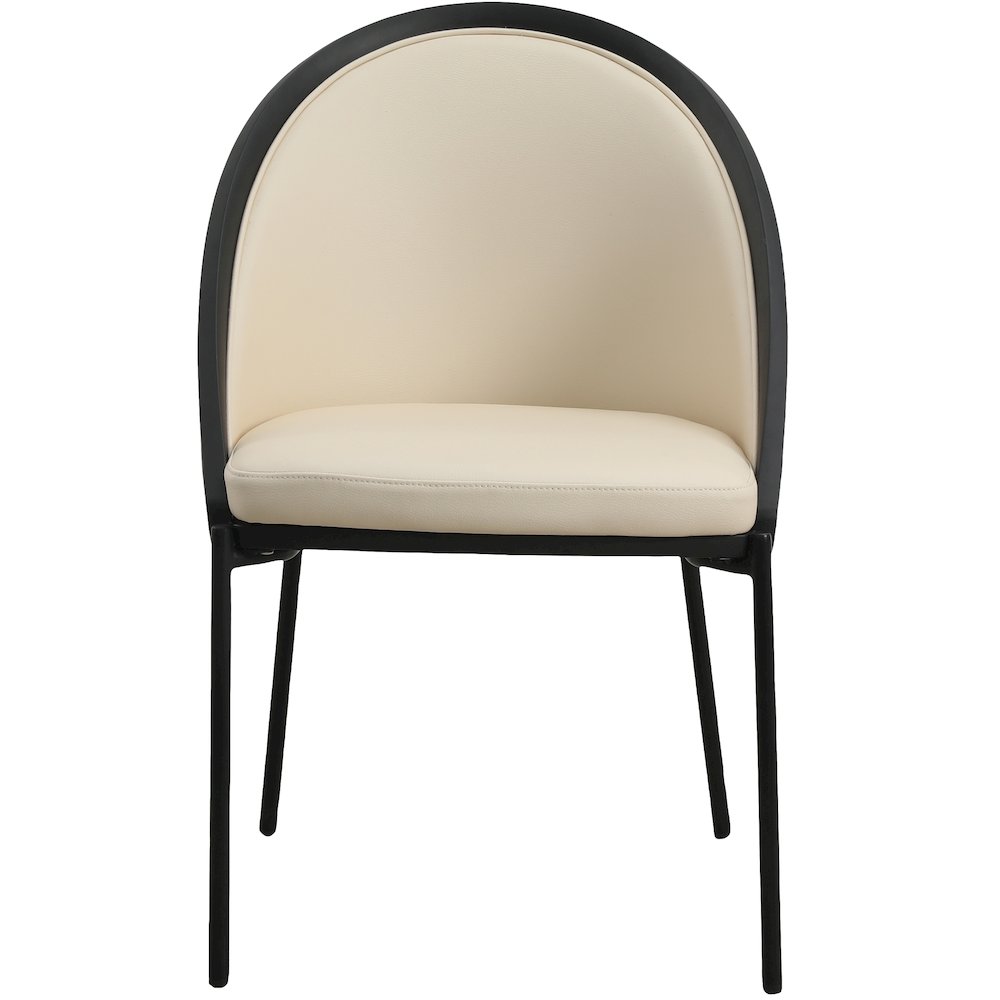 Urbane Collection Modern Dining Chair in White