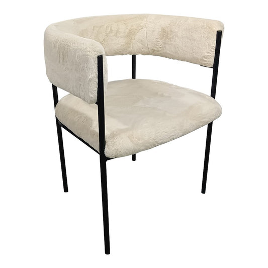 Elias Collection Modern Dining Chair in Light Grey Velvet - Set of 4