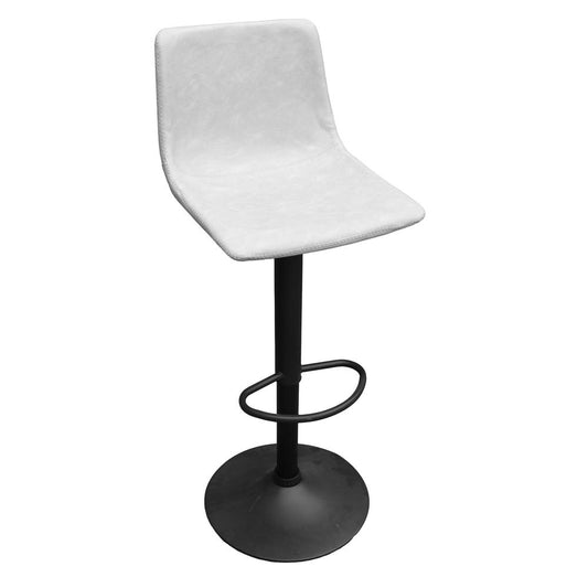 Tilbury Modern Adjustable Bar Stool With Footrest & 360-Degree Swivel