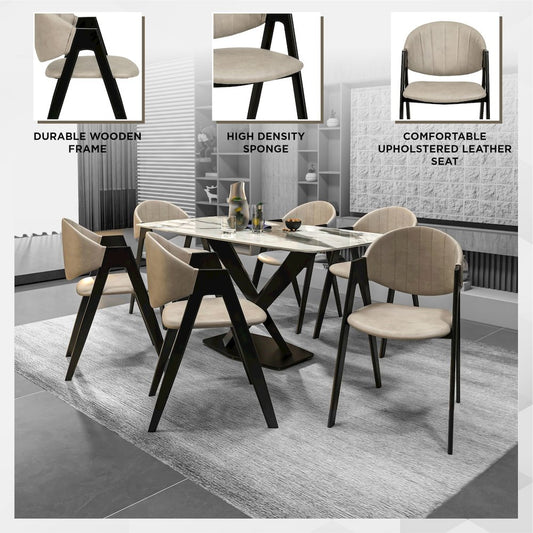 Savor Collection Modern Dining Chair in Toupe
