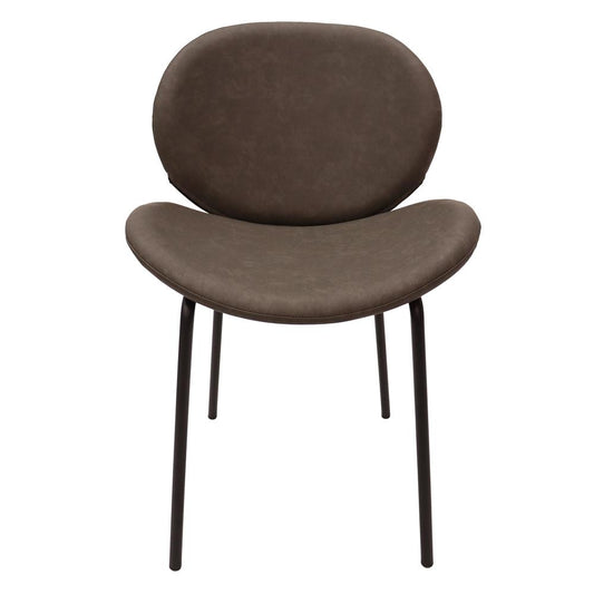Dining Side Chair with Upholstered Faux Leather Seat