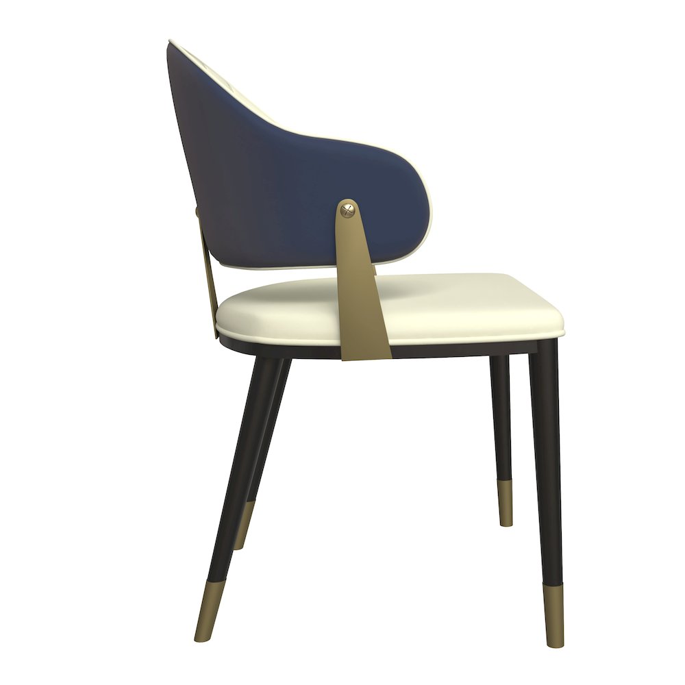 Aria Series Modern Dining Chair in Blue Set of 4