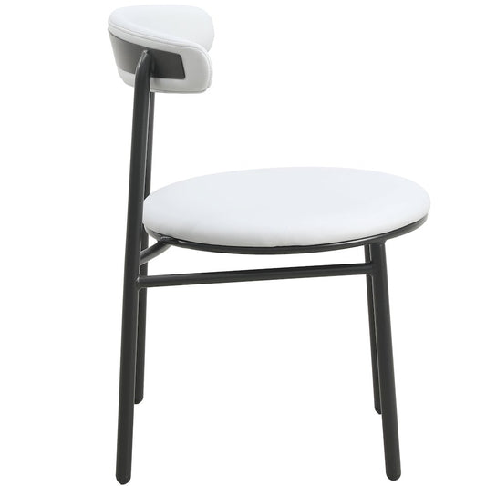 Lume Collection Modern Dining Chair in Grey Set of 2