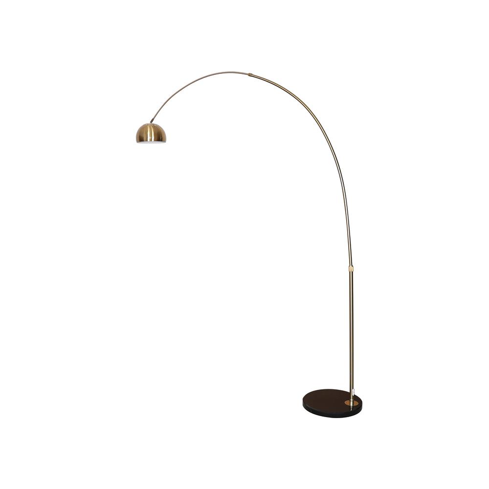 Arched Floor Lamp 75.6" Height with Black Round Marble Base