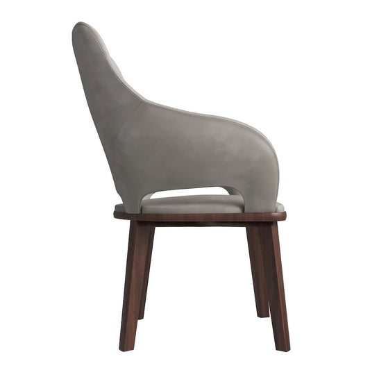 Vivara Collection Modern Dining Chair in Grey
