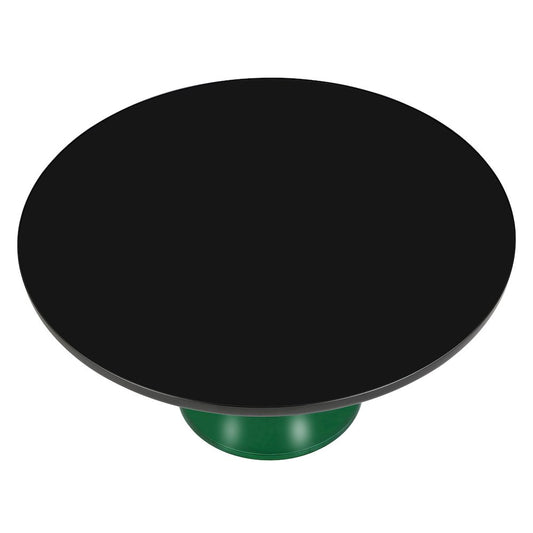 Tully Collection Glass Coffee Table Green glass, Black Rim with Black Glass top