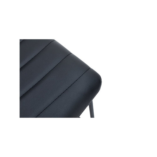 Zylar Series Office Guest Chair in Black Leather