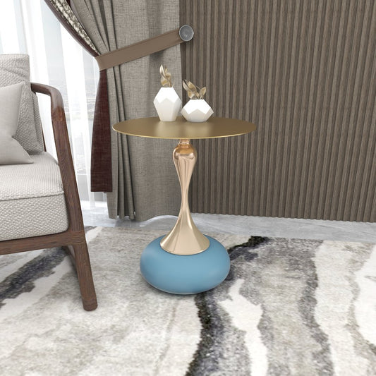 Savoy Collection Modern End Table In Blue