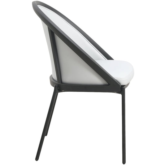 Urbane Collection Modern Dining Chair in White - Set of 2
