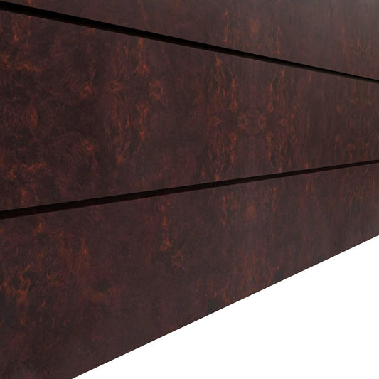 Oasis Series Rectangle Poly Stone Planter in Brown 15.7" x 13.8" 35.8 Long