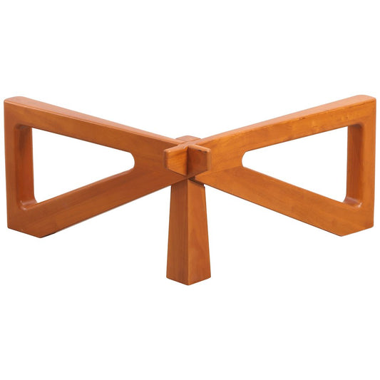 Imperial Triangle Coffee Table Base in Light Walnut